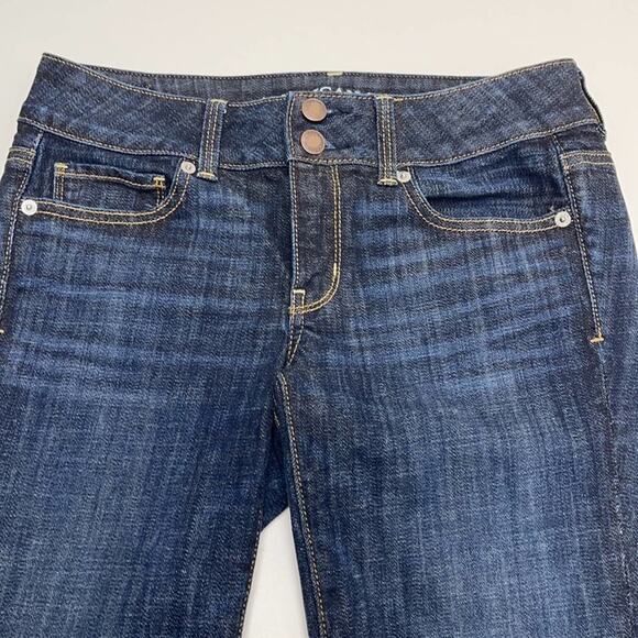 AMERICAN EAGLE Women’s 4 ARTIST CROP Blue Jeans - Picture 2 of 4